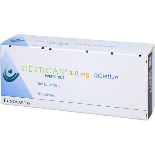 Certican 1mg Tabletten, 50 Stk., Novartis Pharma GmbH