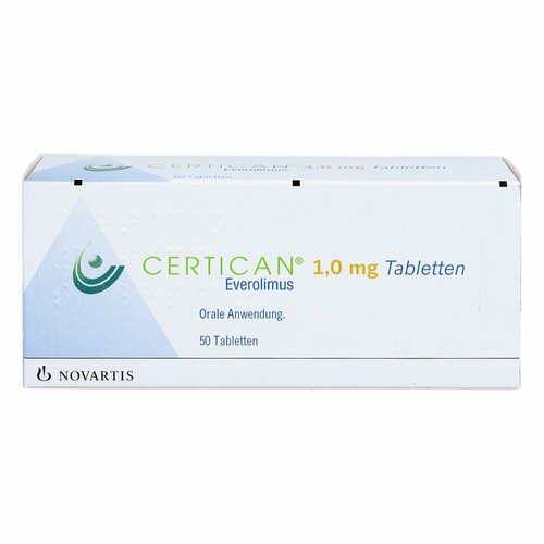 Certican 1mg Tabletten, 50 Stk., Novartis Pharma GmbH