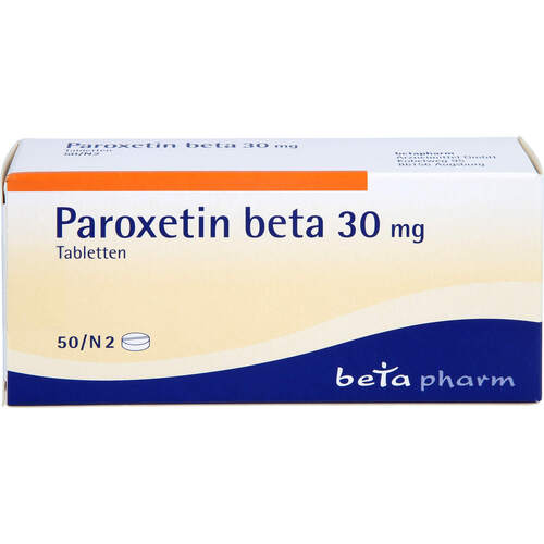 Paroxetin beta 30mg Tabletten, 50 Stk., betapharm Arzneimittel GmbH