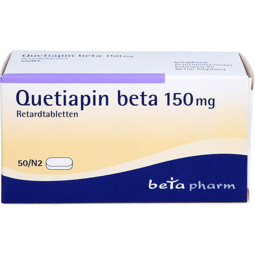 Quetiapin beta 150 mg Retardtabletten, 50 Stk., betapharm Arzneimittel GmbH