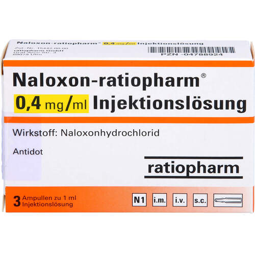 Naloxon-ratiopharm 0.4mg/ml Injektionslösung, 3 Stk., ratiopharm GmbH