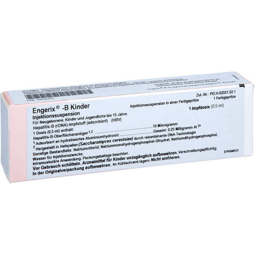 Engerix B Kinder, 1 ST, European Pharma B.V.