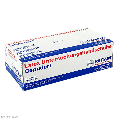 Einmal Handschuhe Latex gepudert M, 100 Stk., Param GmbH