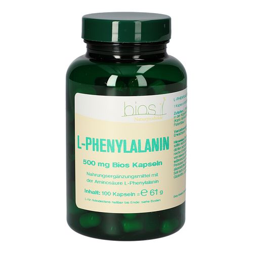 L-Phenylalanin 500mg Bios Kapseln, 100 Stk., Bios Medical Services L-Phenylalanin 500mg Bios Kapseln, 100 Stk., Bios Medical Services