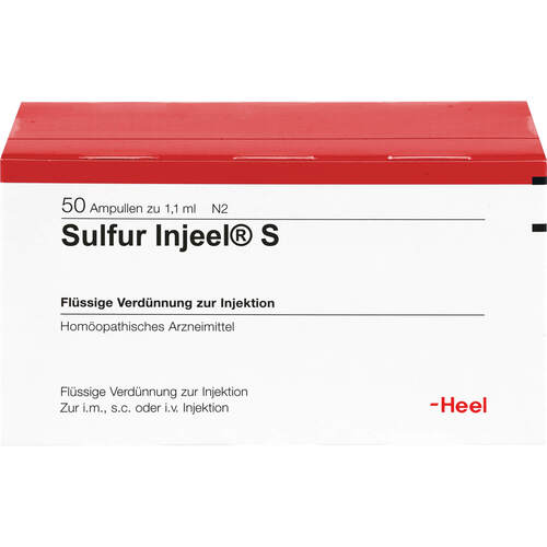 SULFUR INJEEL S Ampullen, 50 Stk., Biologische Heilmittel Heel GmbH SULFUR INJEEL S Ampullen, 50 Stk., Biologische Heilmittel Heel GmbH