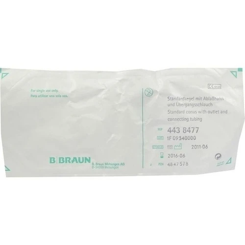 STANDARDKEGEL m.Ablasshahn, 1 Stk., B. Braun Melsungen AG
