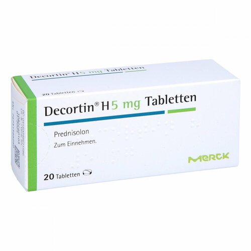 DECORTIN H 5 mg Tabletten, 20 Stk., Merck Healthcare Germany GmbH