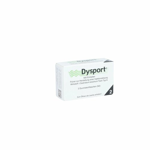DYSPORT 500 Einheiten ohne Lösungsmittel, 2 Stk., Ipsen Pharma GmbH