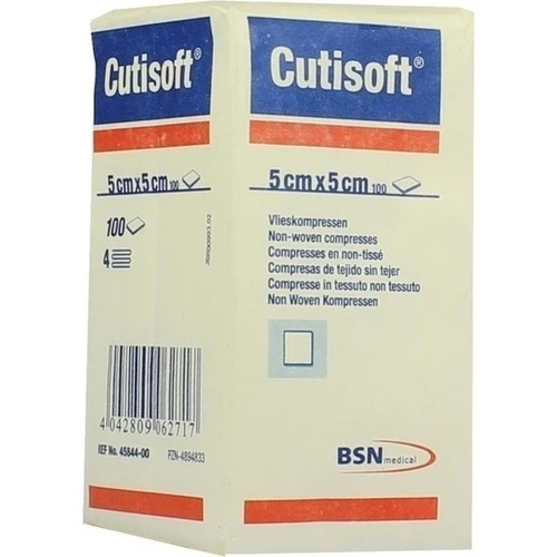 CUTISOFT VLIESKOMPRESSEN UNSTERIL 5X5CM, 100 Stk., Bsn Medical GmbH