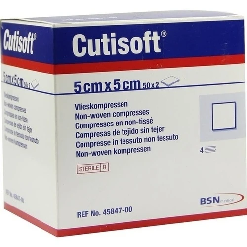 CUTISOFT VLIESKOMPRESSEN STERIL 5X5CM, 50x2 Stk., Bsn Medical GmbH