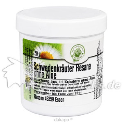 SCHWEDENKRAEUTER OHNE ALOE, 50 g, Resana GmbH