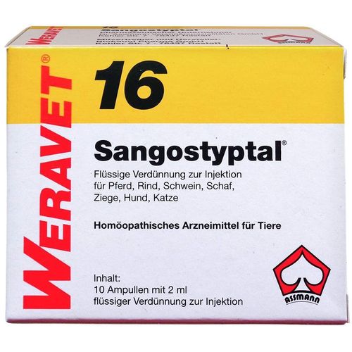 SANGOSTYPTAL 16 Ampullen vet., 10x2 ml, Biokanol Pharma GmbH