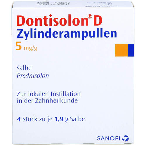 DONTISOLON D ZYLINDERAMPULLEN, 4X1.9 G, Septodont GmbH