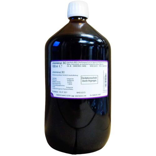 Johanniskraut&ouml;l Bio, 1000 ml, Taoasis GmbH Natur Duft Manufaktur