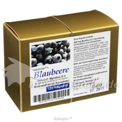 BLAUBEERE Kapseln, 120 Stk., Diamant Natuur B.V.