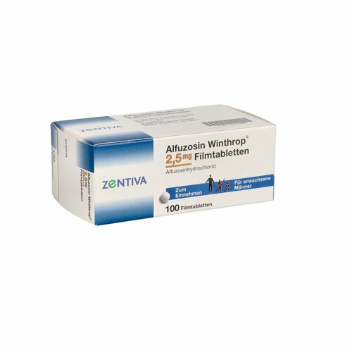 Alfuzosin Winthrop 2.5mg Filmtabletten, 100 ST, Zentiva Pharma GmbH