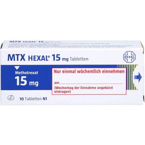 MTX HEXAL 15mg Tabletten, 10 Stk., HEXAL AG
