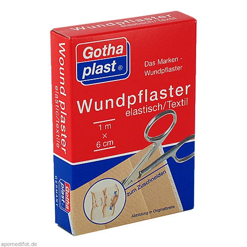 GOTHAPLAST WUNDPFLASTER ELASTISCH 1MX6CM, 1 Stk., Gothaplast GmbH