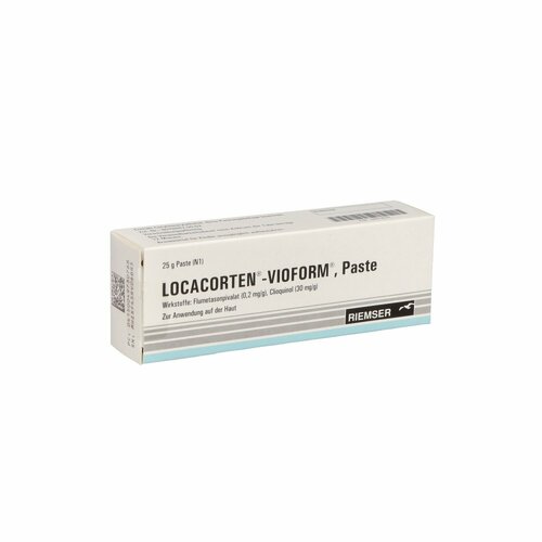 LOCACORTEN-Vioform Paste, 25 g, Esteve Pharmaceuticals GmbH LOCACORTEN-Vioform Paste, 25 g, Esteve Pharmaceuticals GmbH