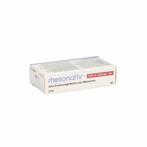 RHESONATIV 300 ug/2 ml i.m. Injektionslösung, 2 ml, Octapharma GmbH RHESONATIV 300 ug/2 ml i.m. Injektionslösung, 2 ml, Octapharma GmbH