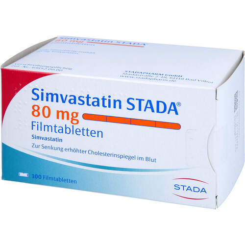 Simvastatin STADA 80mg Filmtabletten, 100 Stk., STADAPHARM GmbH