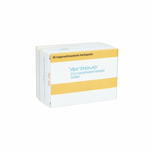 YENTREVE 20 mg magensaftresistente Hartkapseln, 98 Stk., LILLY DEUTSCHLAND GmbH