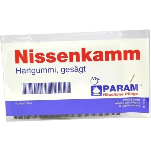 Nissenkamm Hartgummi Param, 1 Stk., Param GmbH