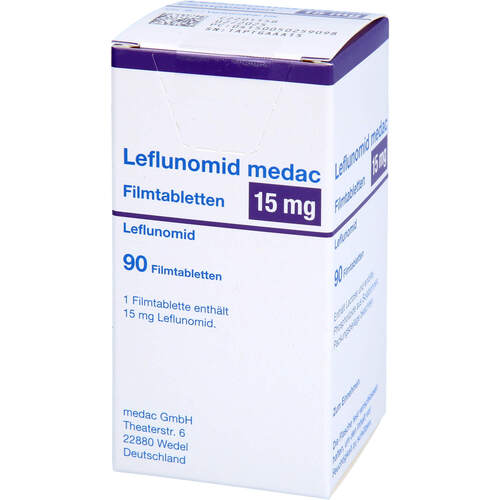 Leflunomid medac 15mg Filmtabletten, 90 Stk., Medac GmbH