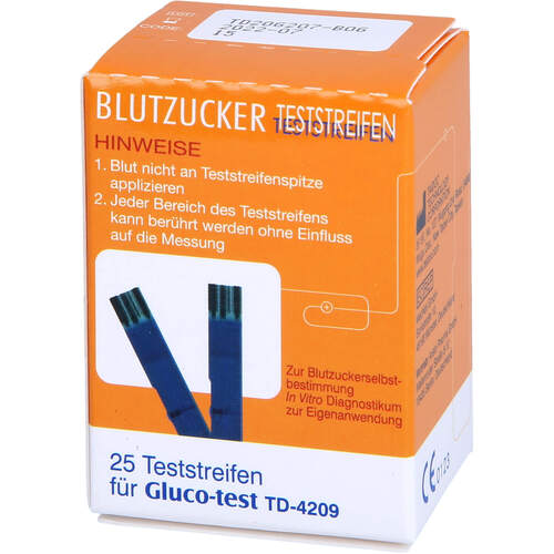 Gluco-test Blutzuckerteststreifen, 25 Stk., Aristo Pharma GmbH