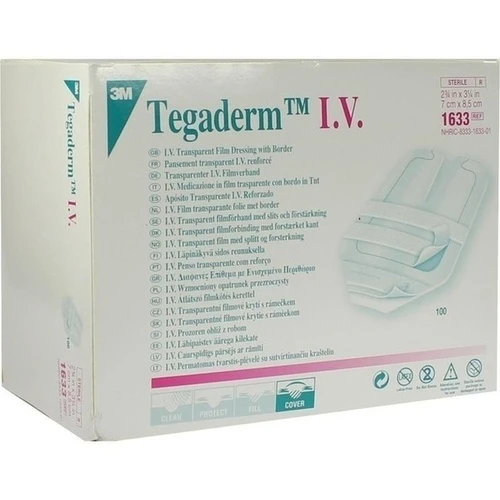 Tegaderm I.V. 7x8.5cm transp. Verband 1633, 100 Stk., Bios Medical Services GmbH