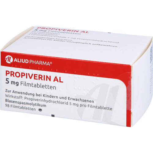 Propiverin AL 5mg Filmtabletten, 98 ST, Aliud Pharma GmbH