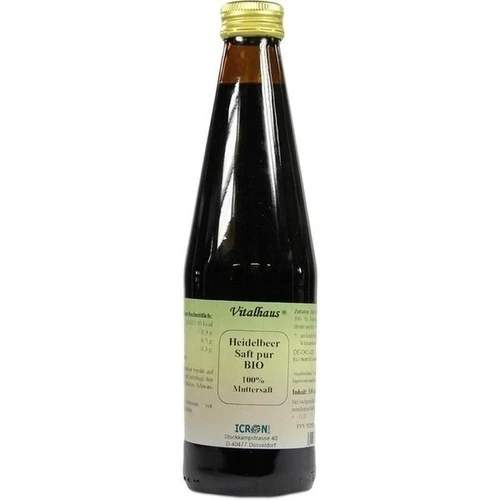 Heidelbeersaft Pur BIO VITALHAUS, 330 ml, Axisis GmbH