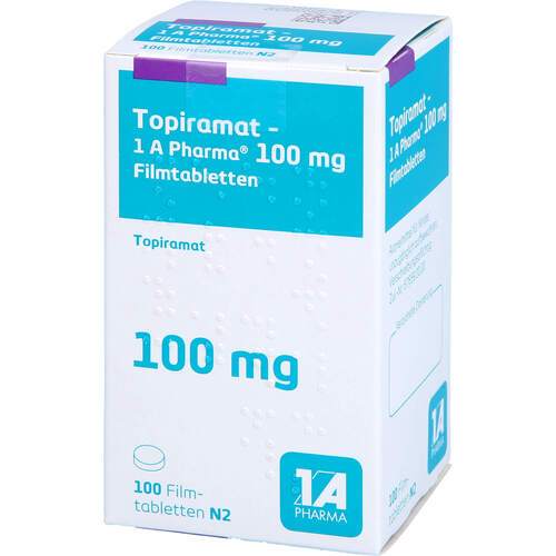 Topiramat-1 A Pharma 100mg Filmtabletten, 100 ST, 1 A Pharma GmbH