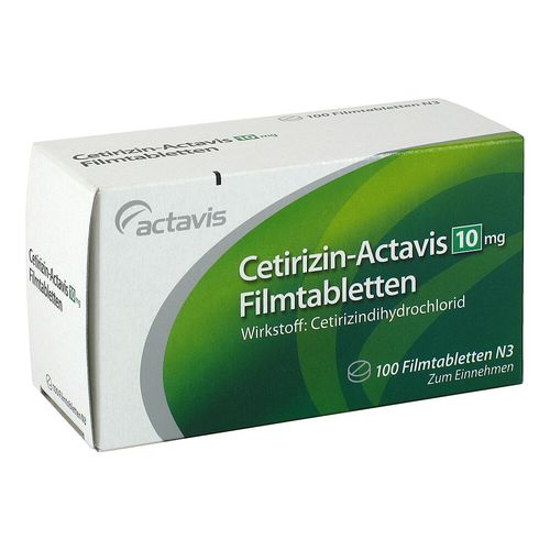 CETIRIZIN Actavis 10 mg Filmtabletten (100 ST) Preisvergleich