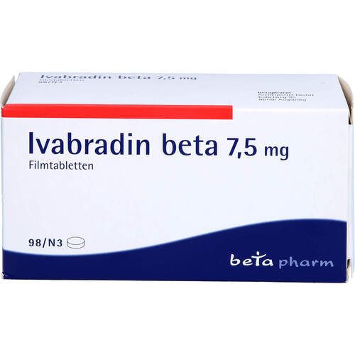 Ivabradin beta 7.5 mg Filmtabletten, 98 ST, betapharm Arzneimittel GmbH