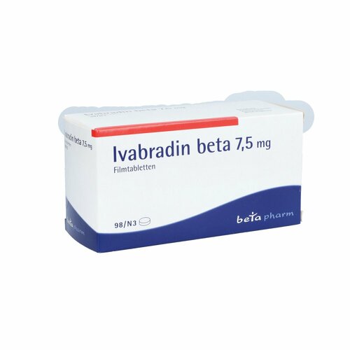 Ivabradin beta 7.5 mg Filmtabletten, 98 ST, betapharm Arzneimittel GmbH