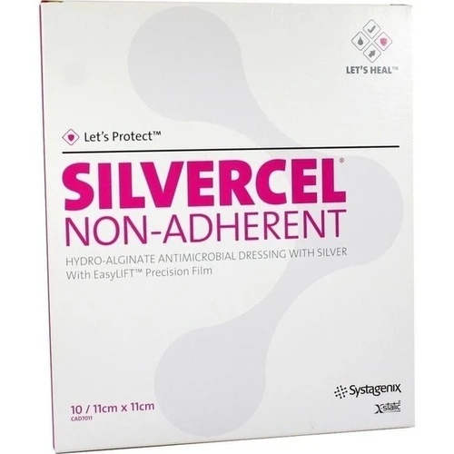SILVERCEL Non-Adherent 11 x 11 cm, 10 Stk., Solventum Germany GmbH