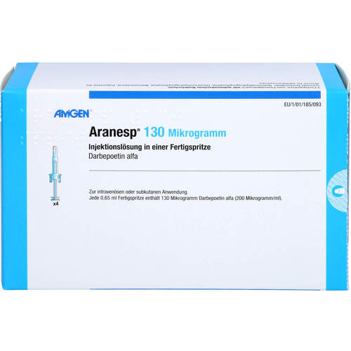 Aranesp 130ug Injektionslösung i.e.Fertigspritze, 4 st, Amgen GmbH