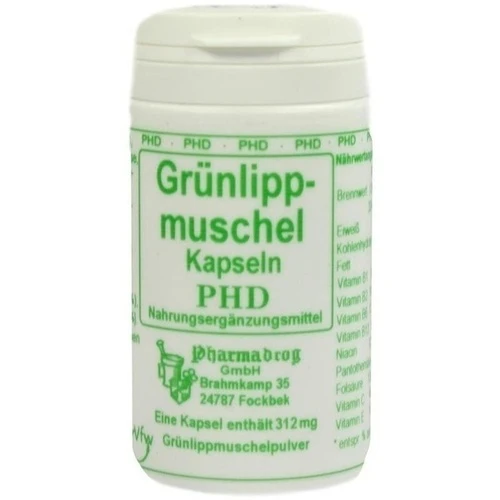 Grünlippmuschelpulver Kapseln, 60 Stk., Pharmadrog GmbH