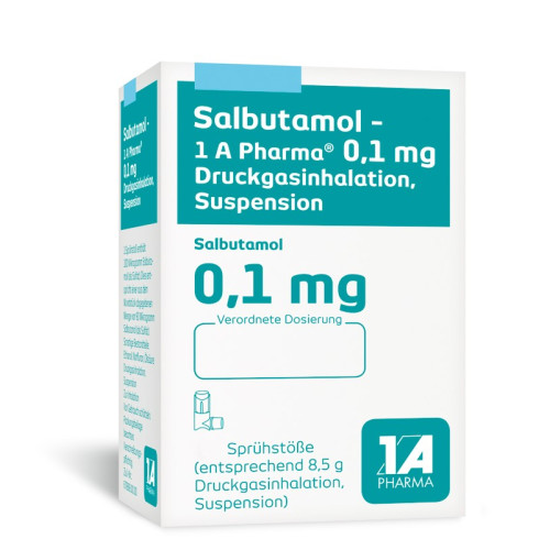Salbutamol - 1 A Pharma 0.1 mg Druckgasinhalation, 3 Stk., 1 A Pharma GmbH