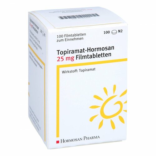 Topiramat-Hormosan 25mg Filmtabletten, 100 Stk., Hormosan Pharma GmbH