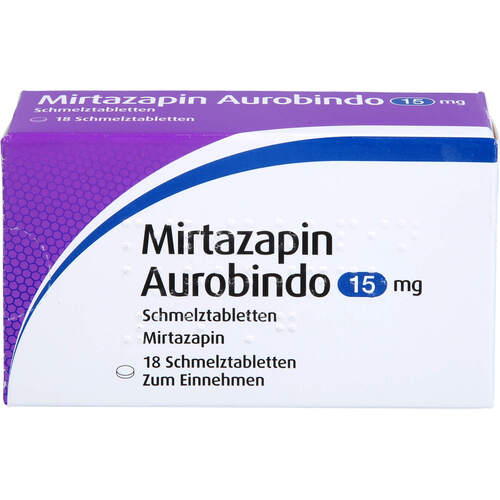 MIRTAZAPIN AUROBINDO 15MG SCHMELZTABLETTEN, 18 Stk., PUREN Pharma GmbH & Co. KG