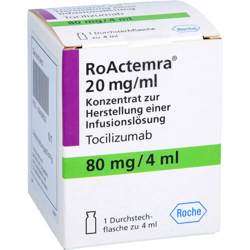RoActemra 20mg/ml 80mg Durchstechflasche, 1 Stk., CC Pharma GmbH