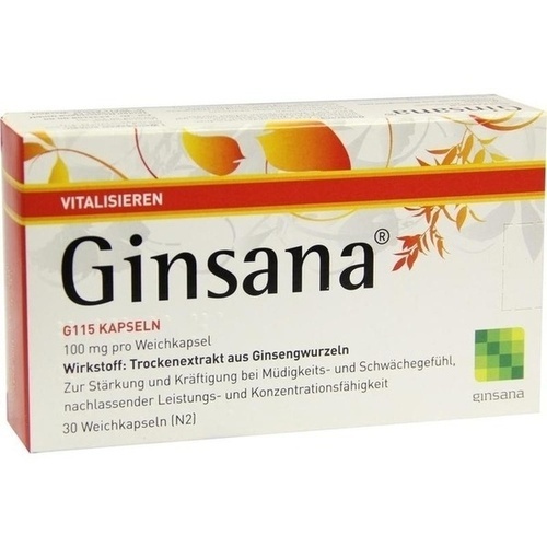 GINSANA G 115 Kapseln, 30 Stk., Tentan Deutschland GmbH
