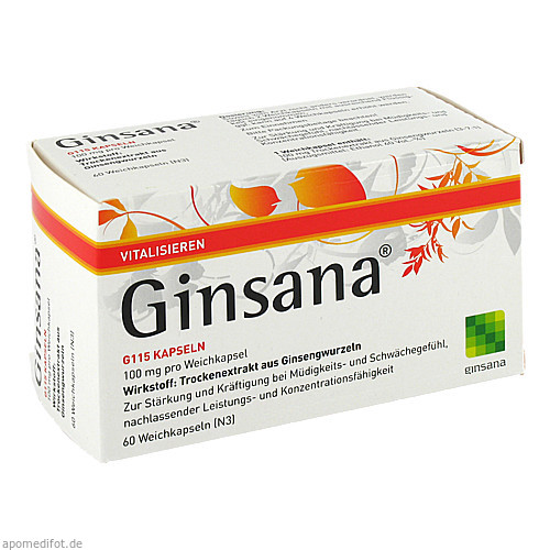 GINSANA G 115 Kapseln, 60 ST, Tentan Deutschland GmbH