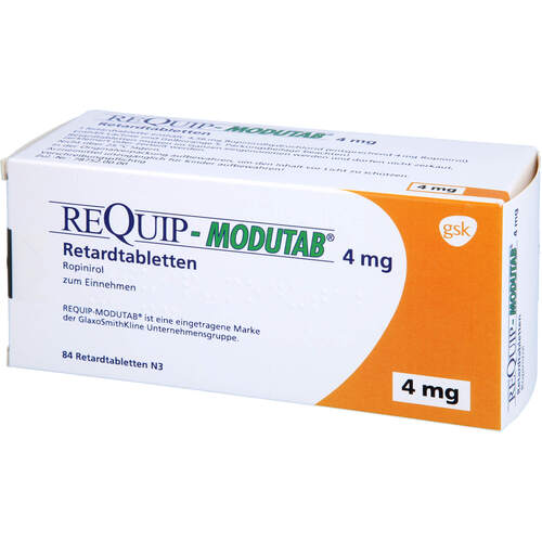 REQUIP Modutab 4mg Retardtabletten, 84 Stk., Emra-Med Arzneimittel GmbH