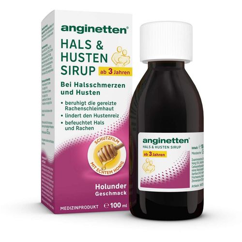 anginetten Hals & Husten Sirup, 100 ml, MCM KLOSTERFRAU Vertr. GmbH