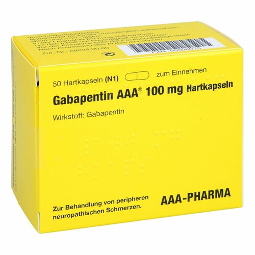 Gabapentin AAA 100mg Hartkapseln, 50 Stk., Aaa - Pharma GmbH