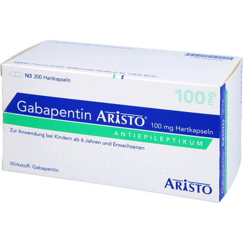 Gabapentin Aristo 100 mg Hartkapseln, 200 ST, Aristo Pharma GmbH