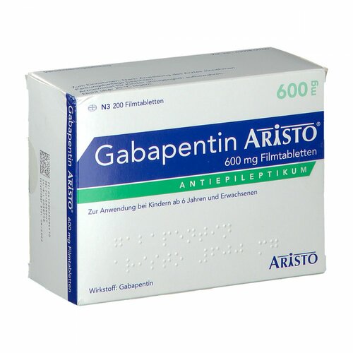 Gabapentin Aristo 600 mg Filmtabletten, 200 Stk., Aristo Pharma GmbH